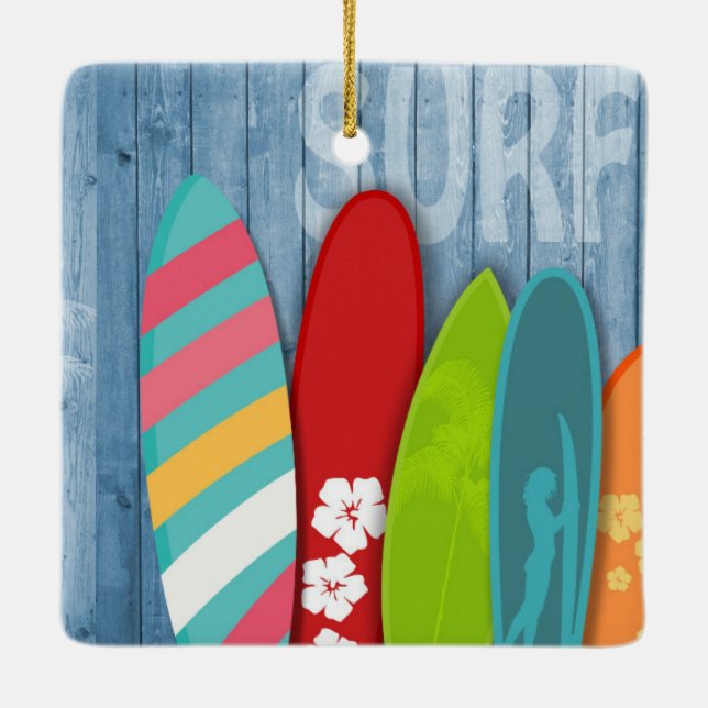 Surfboards Ornement en céramique (Dos)