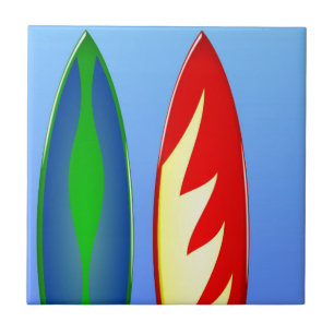 Surfboards retro surf tile
