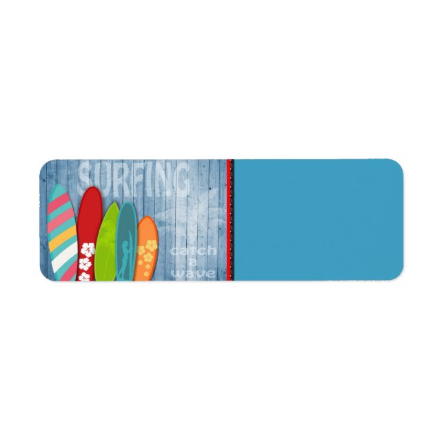 Surfboards Return Address Label (Front)