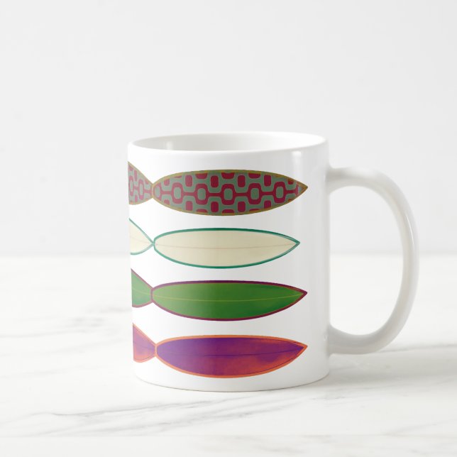 surfboards  ~ surfing style coffee mug (Right)