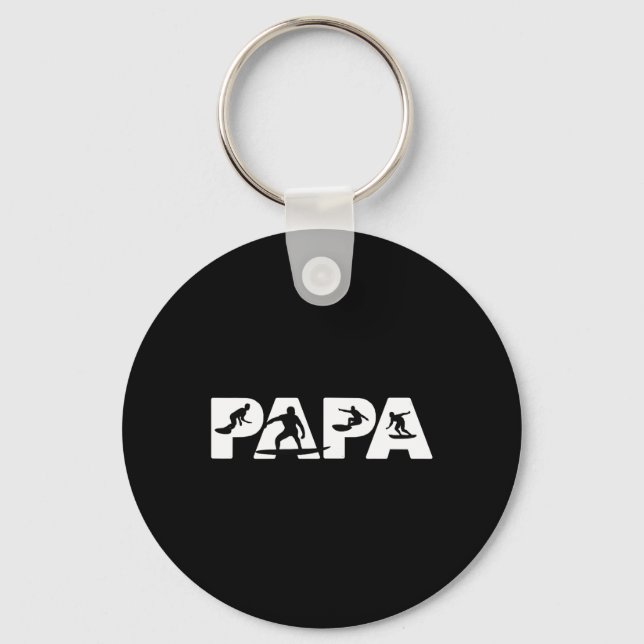 Surfender Dad Funny Dad Surfender Dad Gift  Keychain (Front)