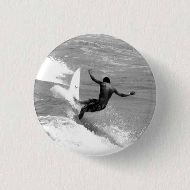 Surfer 1 Inch Round Button (Front)