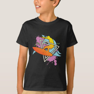 Surfer 80s 90s Vaporwave Surfboard T-Shirt