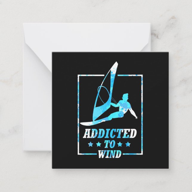 Surfer Addicted To Wind Card (Front)