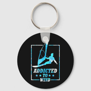 Surfer Addicted To Wind Keychain