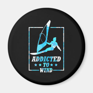 Surfer Addicted To Wind Magnet