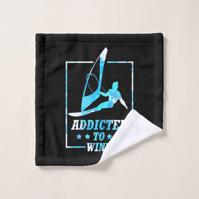 Surfer Addicted To Wind Wash Cloth (Wash Cloth)
