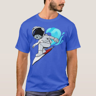 Surfer Astronaut Surfing Space T-Shirt