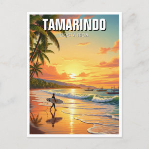 Surfer at Tamarindo Costa Rica Postcard