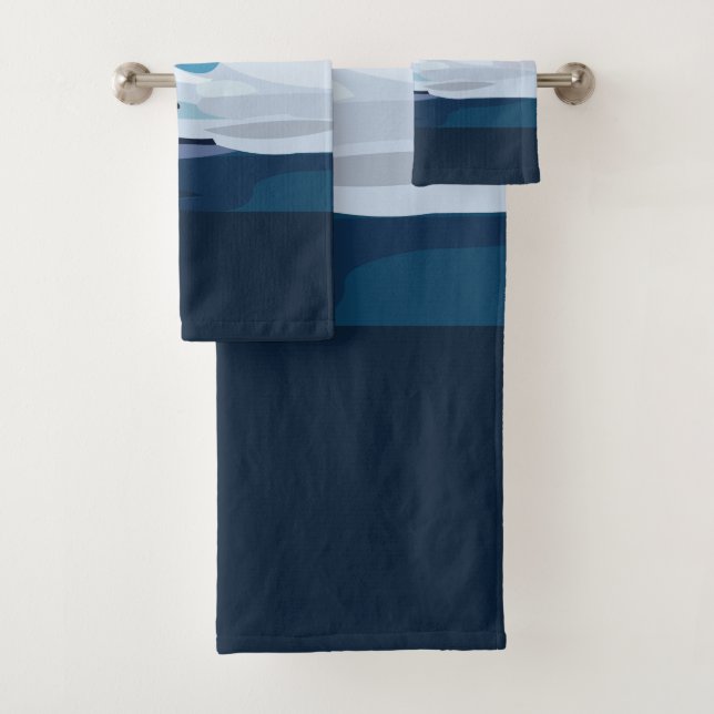 Surfer Beach Surfing  Bath Towel Set (Insitu)