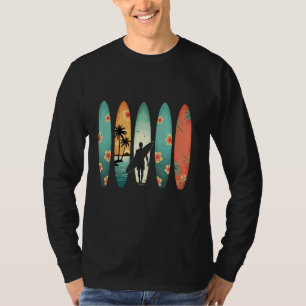 Surfer Beach Surfing Hawaiian Surfboarder Funny Su T-Shirt