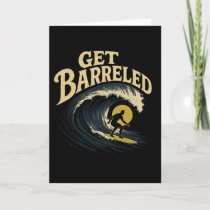 Surfer Catching A Rrel - Get Rreled _1  Card