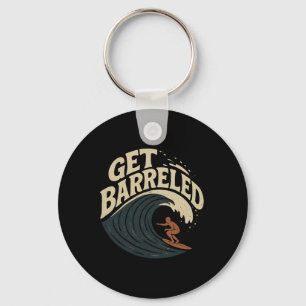 Surfer Catching A Rrel - Get Rreled _2 Keychain