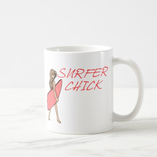 Surfer Chick Coffee Mug (Right)