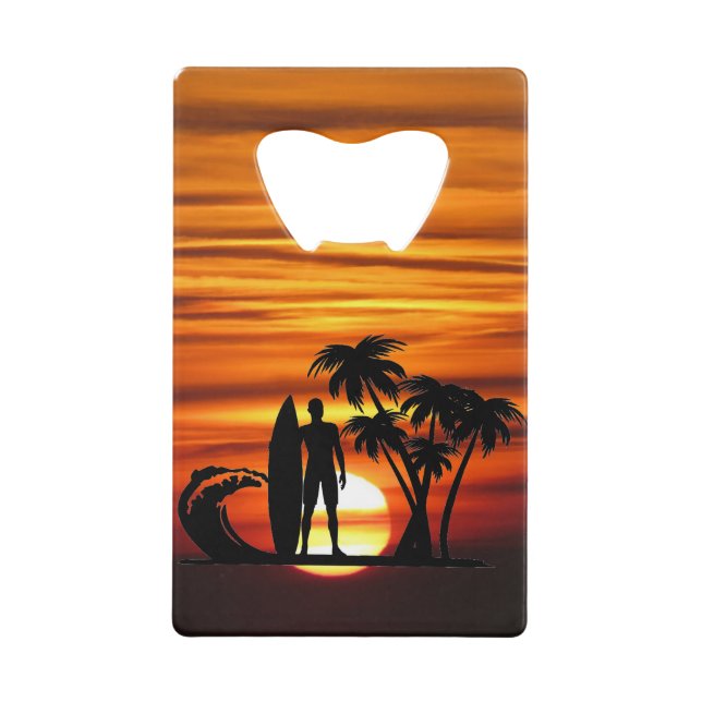 Surfer Credit Card Bottle Opener (Front)