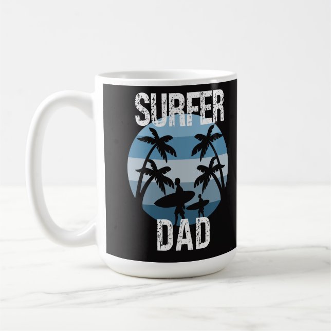 Surfer Dad  Coffee Mug (Left)