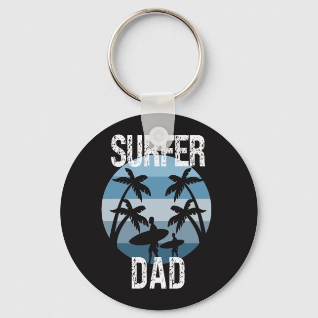Surfer Dad Keychain (Front)