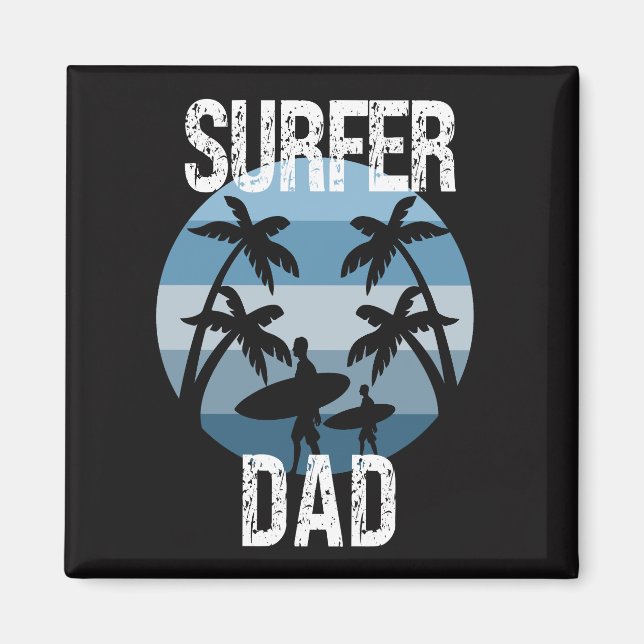 Surfer Dad Magnet (Front)