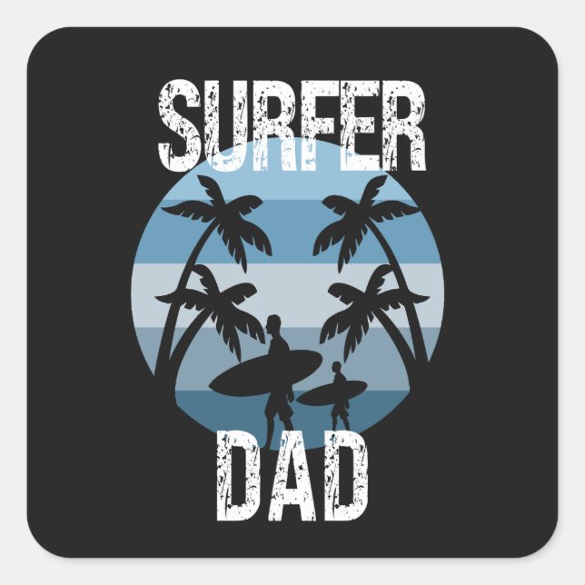 Surfer Dad Sticker (Front)