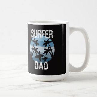Surfer Dad Sticker Coffee Mug
