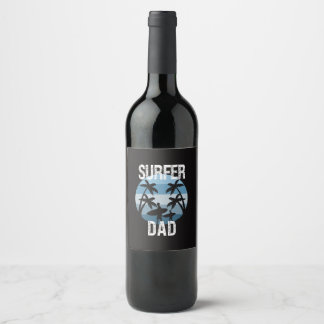 Surfer Dad Wine Label