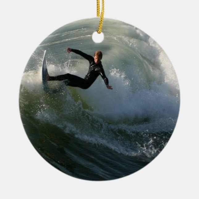 Surfer dans un ornement de Wetsuit (Devant)
