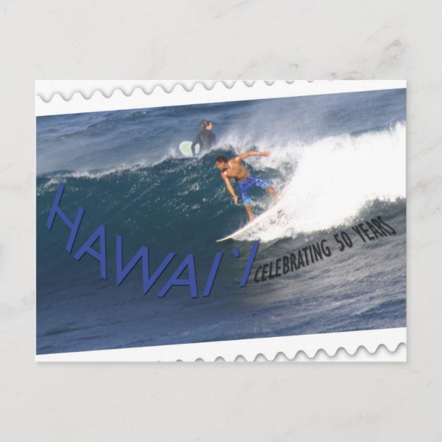 Surfer de carte postale d'anniversaire de (Devant)