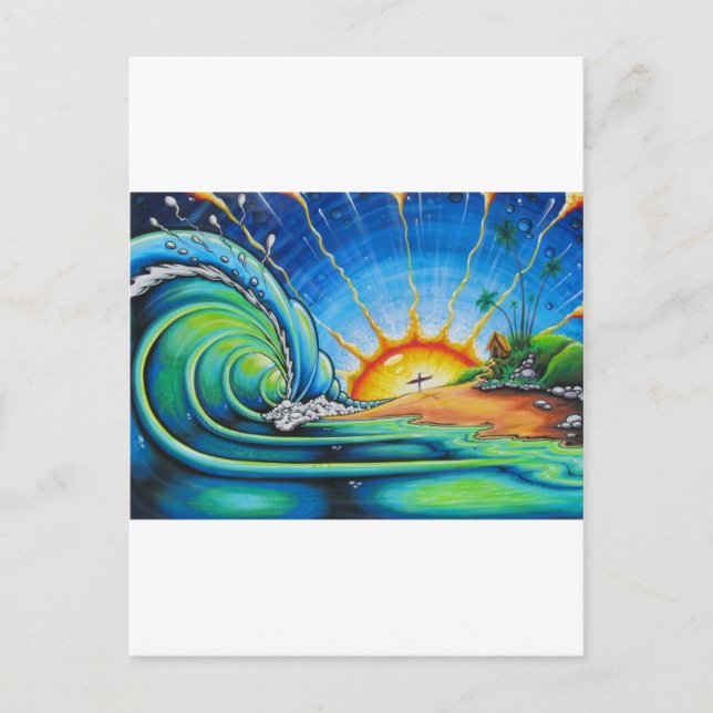 Surfer Design Postcard (Front)