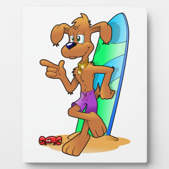 SURFER DOG PLAQUE (Front)