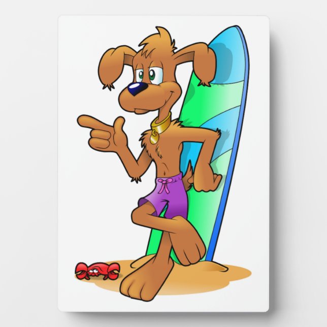 SURFER DOG PLAQUE (Front)