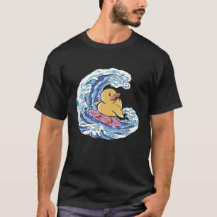 Surfer Duck Waves Surf Fun T-Shirt
