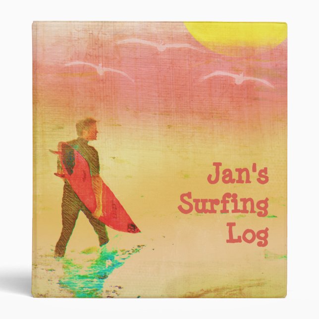 Surfer Dude 1" Binder (Front)