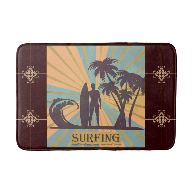 Surfer Dude Bath Mat (Front)
