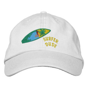 Surfer Dude Embroidered Cap