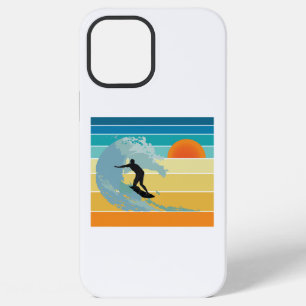 Surfer Dude Vintage Sunset iPhone 12 Pro Max Case