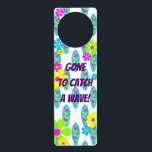 Surfer Flower Girl Room Decor Door Hanger<br><div class="desc">Put a smile on her face with this fun door hanger. Makes a wonderful gift, personalize it as you choose it will be a keepsake for years to come and a wonderful way to add to any room décor. Look for other fun ideas all part of the Summer Lovin collection....</div>