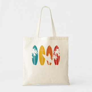 Surfer Gift Vintage Surfing Surf Board Beach  Tote Bag