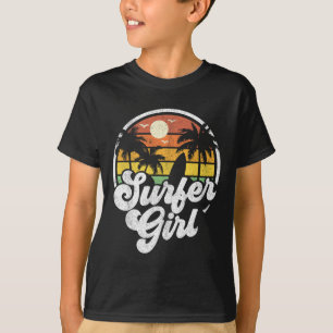 Surfer Girl Beach Retro 70s Summer Surfing Vacatio T-Shirt