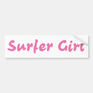 Surfer Girl Bumper Sticker