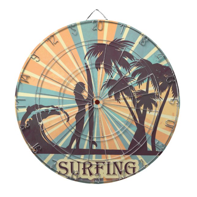 Surfer Girl Dartboard (Front)