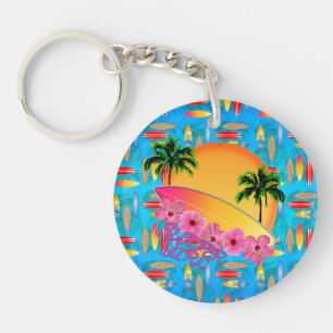 Surfer Girl Keychain