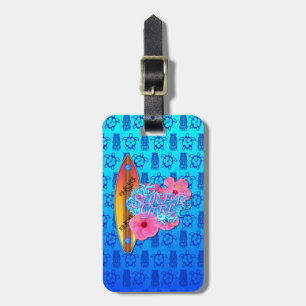 Surfer Girl Luggage Tag