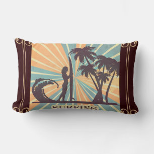 Surfer Girl Lumbar Pillow