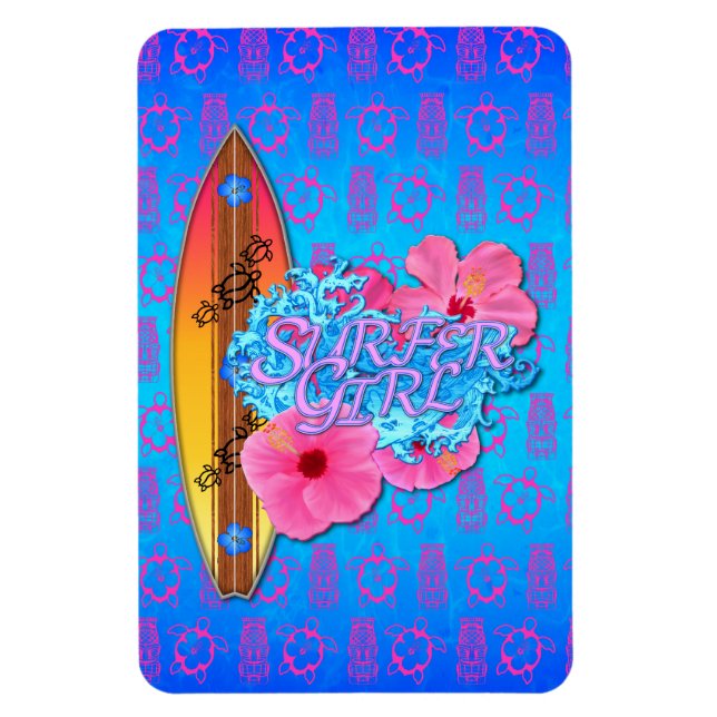Surfer Girl Magnet (Vertical)