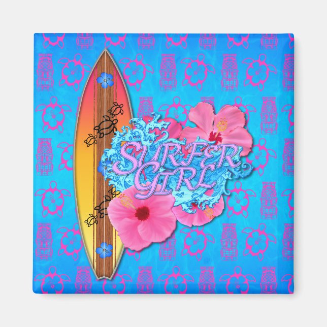 Surfer Girl Magnet (Front)
