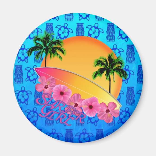 Surfer Girl Magnet (Front)