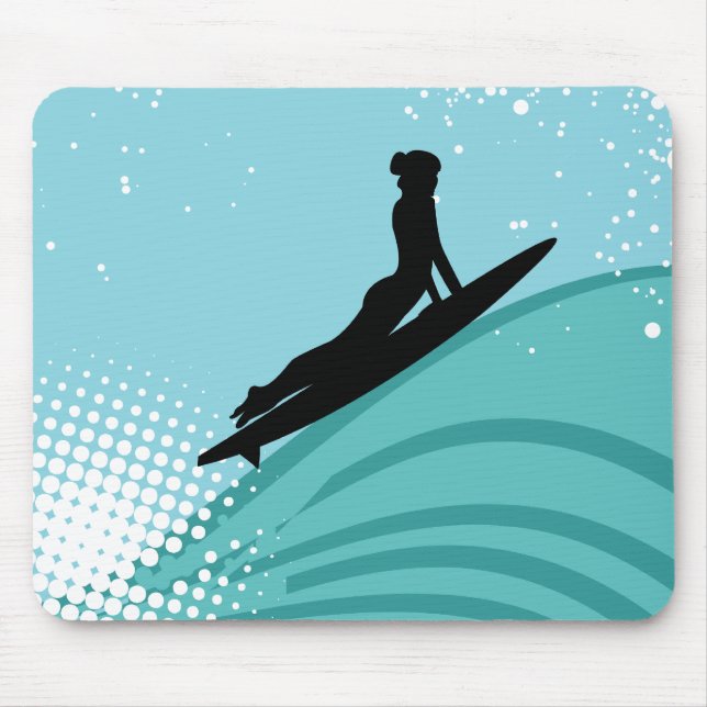 Surfer Girl Mousepad (Front)