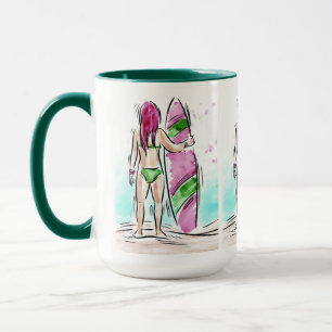 Surfer Girl mugs