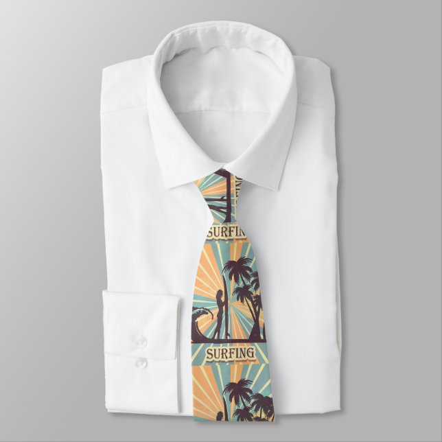 Surfer Girl Necktie (Tied)
