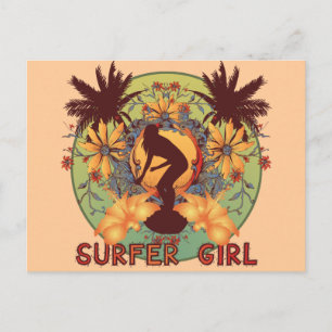 Surfer Girl Postcard